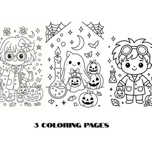 Kleurplaten Halloween Wetenschap: activiteit geesten en gekke wetenschappers (pdf-download)