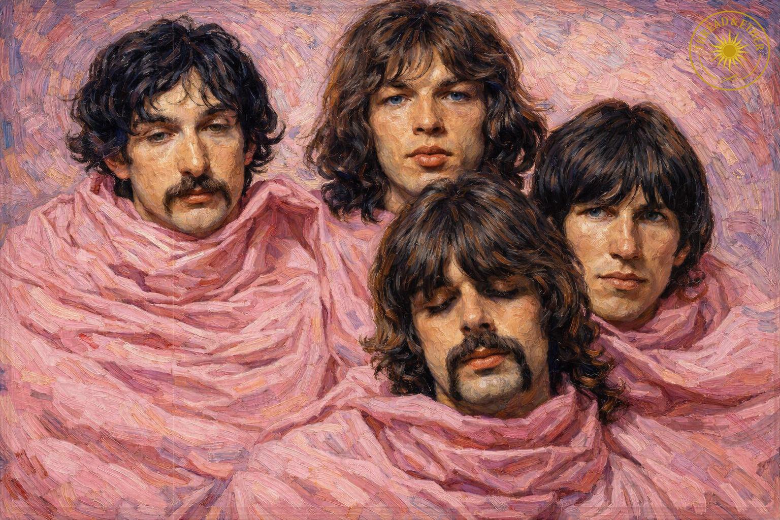 Pink Floyd Art Print • Van Gogh Style Psychedelic Rock Poster