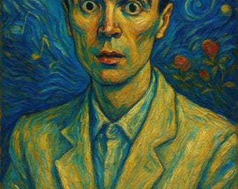 David Byrne Van Gogh Portrait • Talking Heads Print