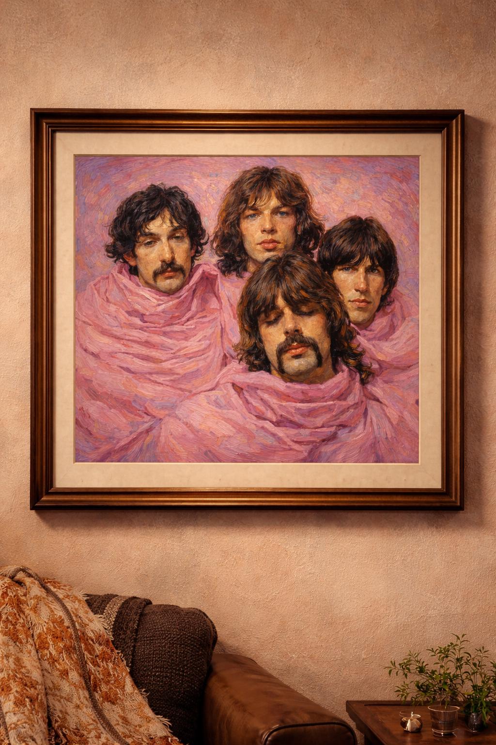 Pink Floyd Art Print • Van Gogh Style Psychedelic Rock Poster