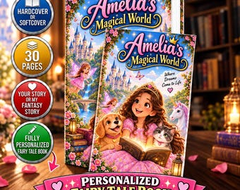 Fully Personalized Children’s Fairy Tale Book / Custom Story & Illustrations From Your Photos / Unique Christmas Gift / Christmas gift