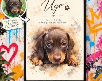 Pet Portrait Memorial Gift For Dog Lover Pencil Sketch Custom Pet Portrait From Photo Dog Memorial Gift Personalized Dog Portrait