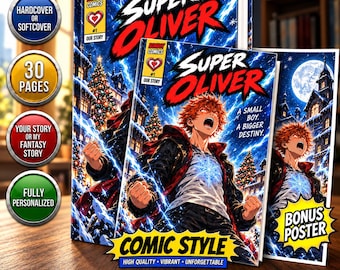 Personalized comic book for boyfriend | First anniversary gift, Fully Personalized Story & Illustrations, Comic from photo