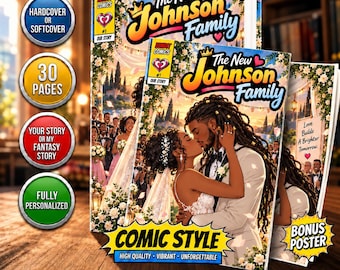 custom comic book anniversary | Wedding comic book, Fully Personalized Story & Illustrations, Anniversary Gift for Couples, Christmas gift