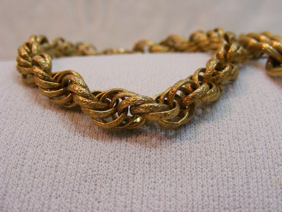 Vintage Gold Tone Link Bracelet Lot, Sarah Covent… - image 5