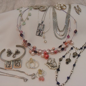 Curated Collection Pink, Pearl and Silver Minimalist Jewelry