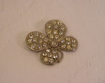 Rhinestone Dogwood Flower, Shamrock, Four Leaf Clover, Flower