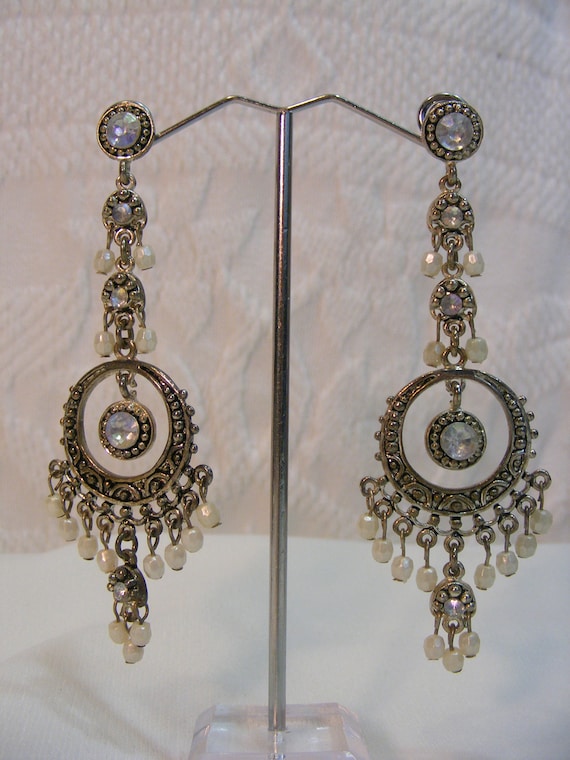 Ethnic Inspired Dangle Chandelier Earrings - image 1