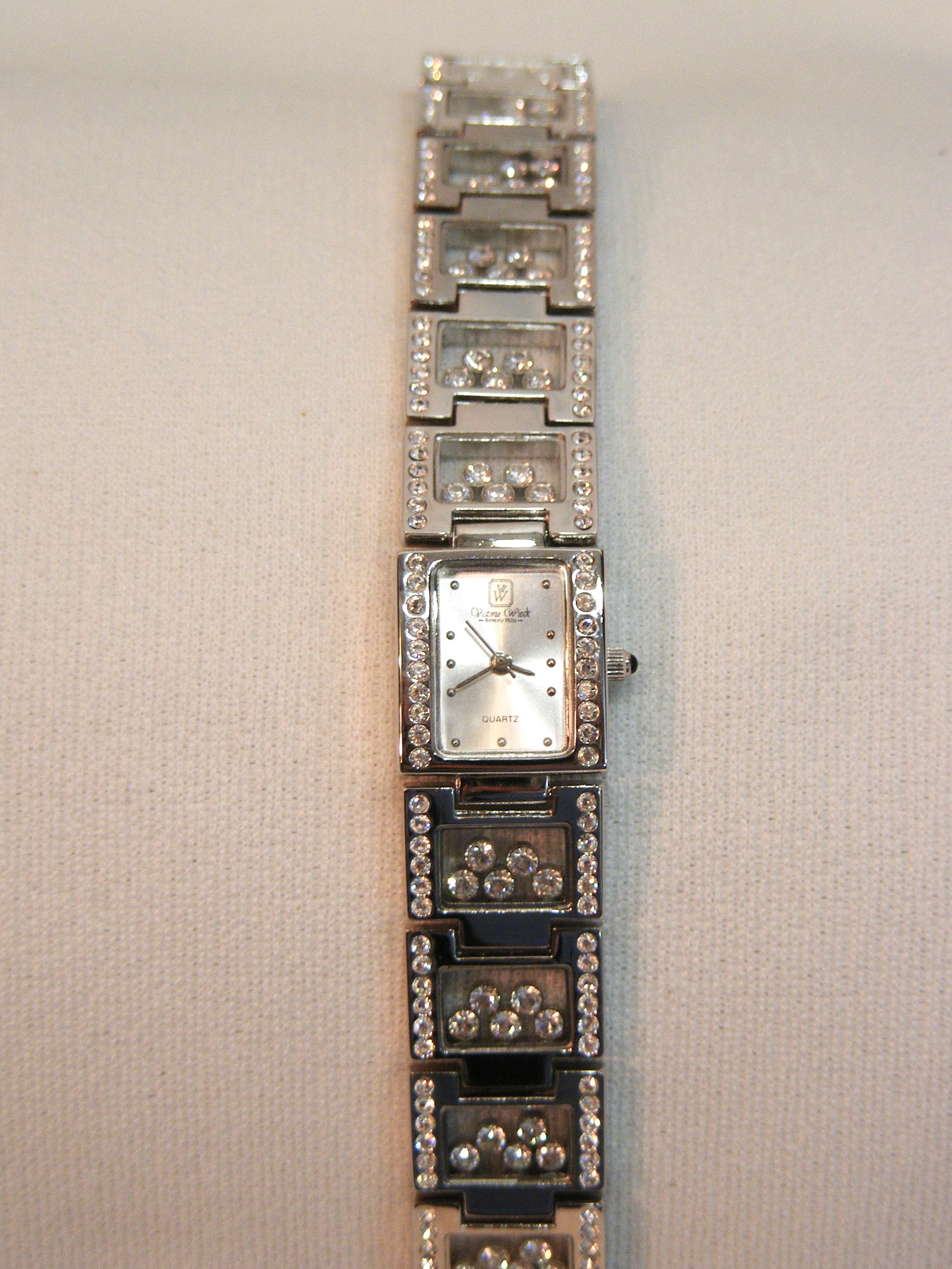 Victoria Wieck floating Crystal Ice Lady\'s watch New Old Stock Estate Victoria Wieck Floating Ice Crystal Watch - New Battery! | eBay main image 4