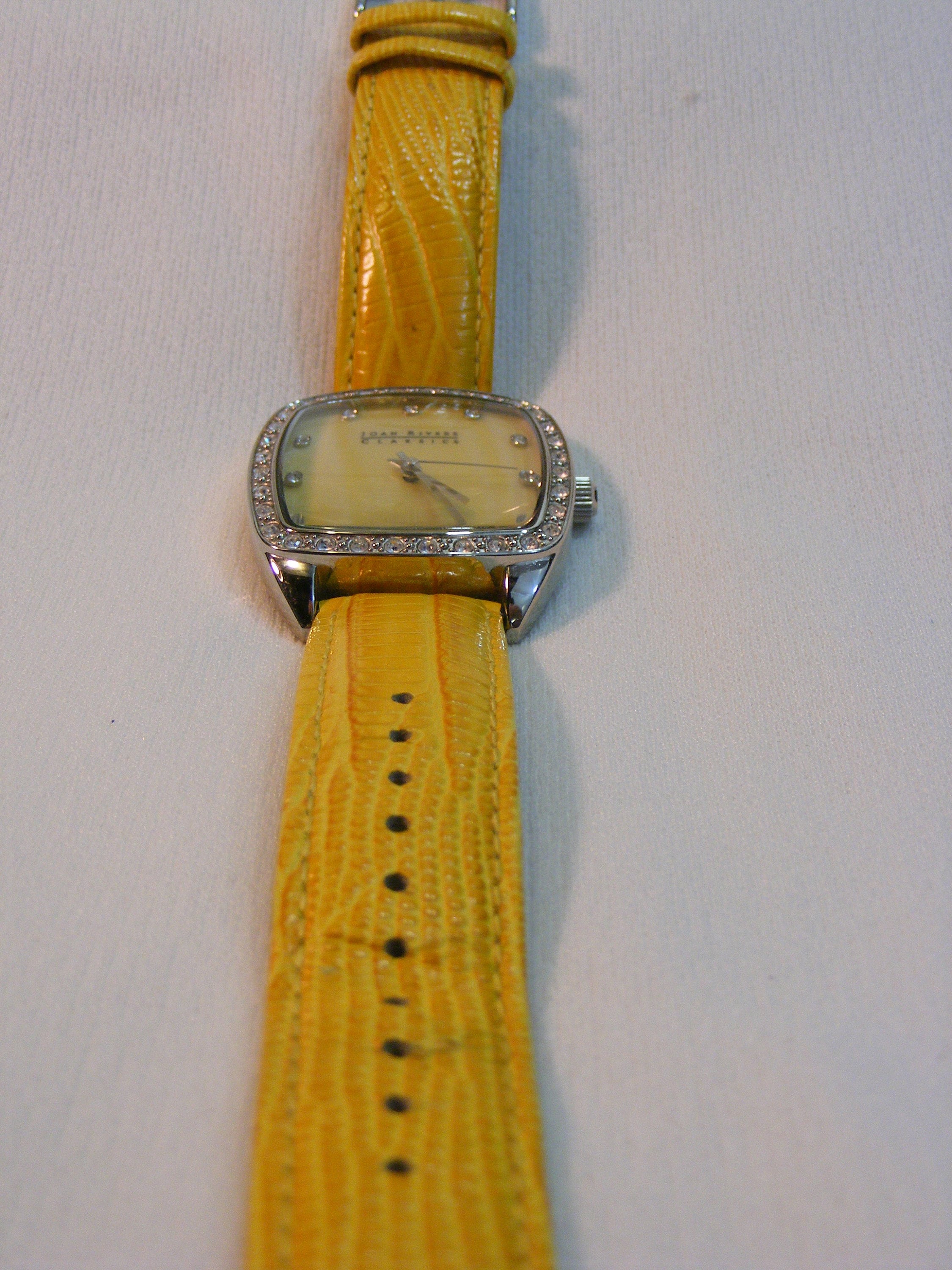 Joan Rivers Gold Leather Big Face Fashion Watch - Etsy