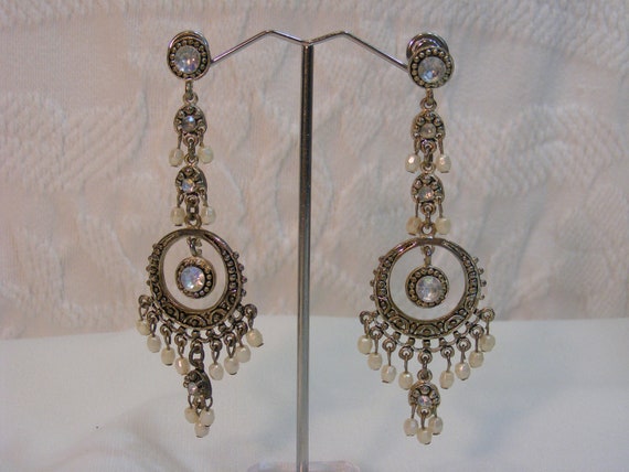 Ethnic Inspired Dangle Chandelier Earrings - image 2