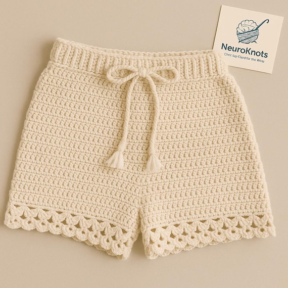 Neuroknots Easy Crochet Shorts Pattern (size M – Adjustable)