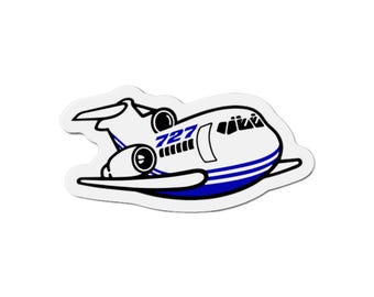 Boeing B727 B 727 Die-Cut Magnet