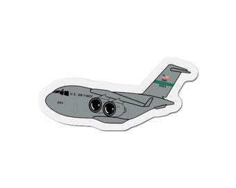 USAF Boeing C17 C 17 Globemaster US Air Force Plane Die-Cut Magnet