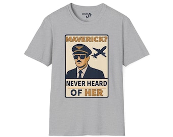 Maverick Pilot T-Shirt, Unique Gift, Pilot Humor Shirt, Aviation Lover Apparel