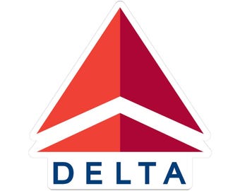 Delta Air Lines DAL Logo Sticker | Kiss-Cut Vinyl Sticker