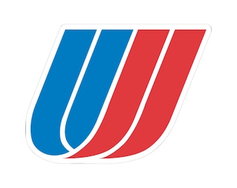 United Airlines UAL 90s Tulip Logo Decal / Sticker