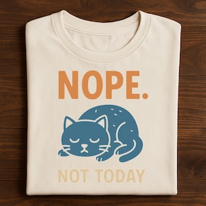 Chill Cat Humor Tee - Relaxed Vibe Unisex Shirt Perfect for Cat Lovers Casual Wear Gift for Pet Owners Funny Quote