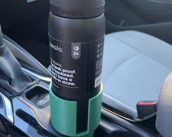 Owala Car Cup Holder Adapter 32oz Water Bottle - Heat Resistant! With bonus Redbull Can central holder!