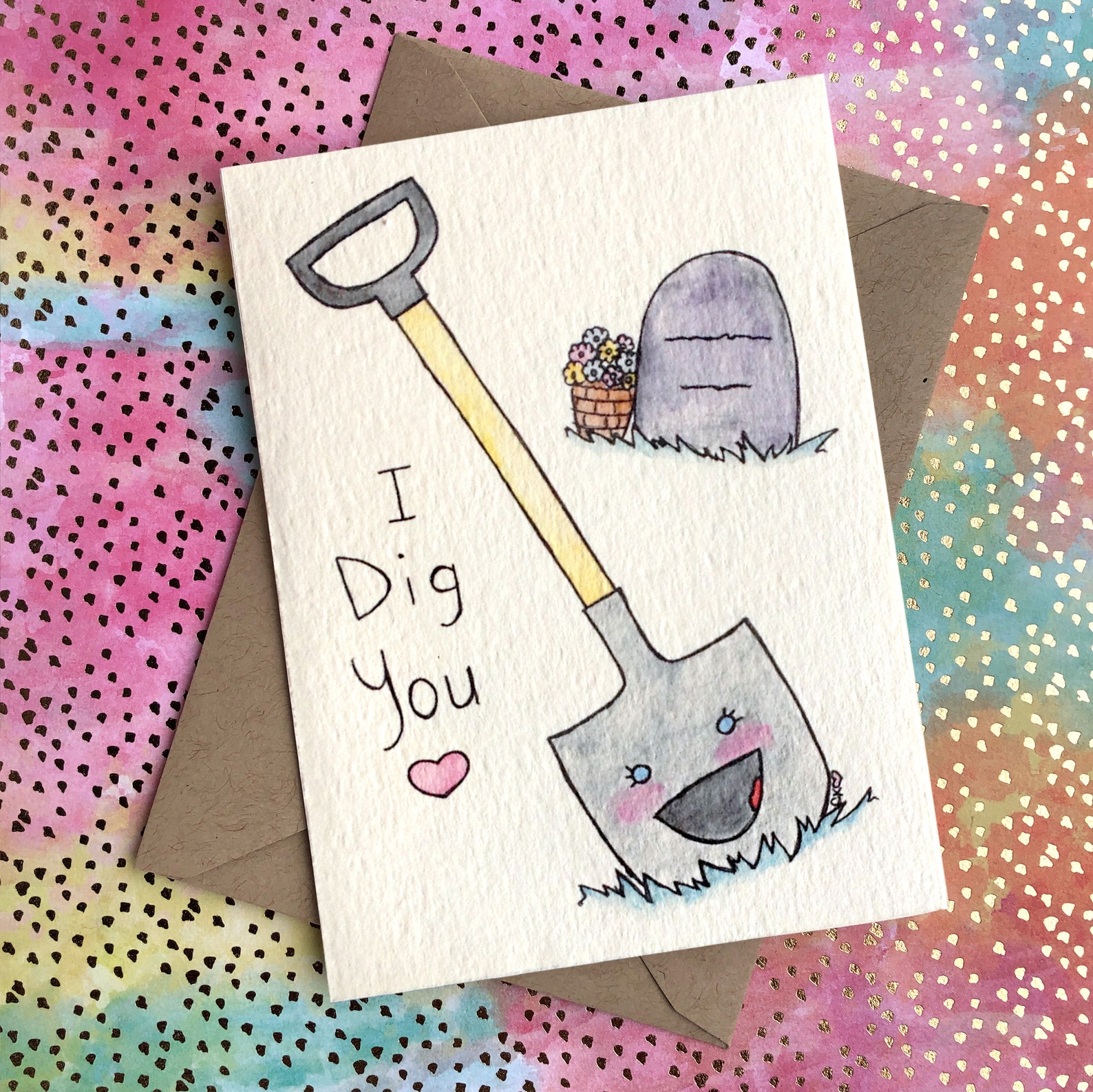 I Dig You dark humor Valentines Day anniversary any occasion Etsy