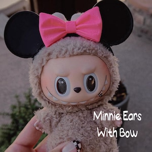 Labubu Minnie Ears Costume | Labubu Minnie Ears | Labubu Ear Headband | Minnie Bow Ears | Labubu Clothes