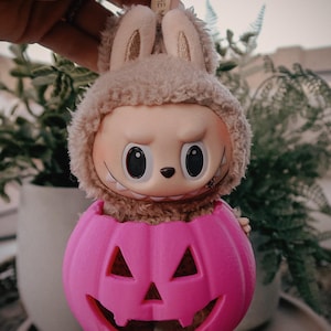 Labubu Pumpkin Costume | Labubu Costume | Labubu Halloween Costume | Ghost Costume | Labubu Clothes | Labubu Jack O Lantern