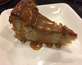 Bread Pudding with Caramel Sauce Recipe (PDF Download)