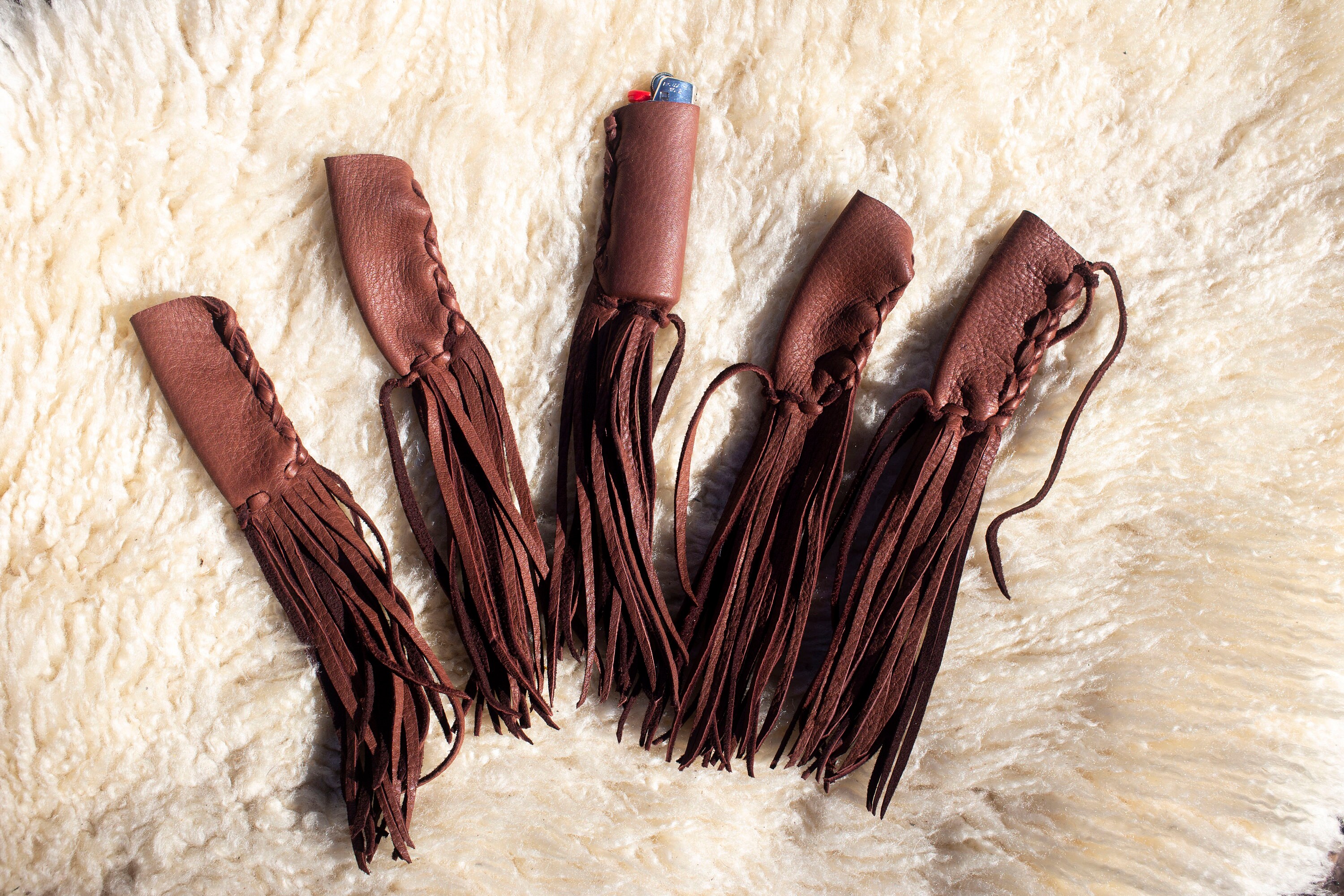 Lighter Case ~ Sacred.skin ~ Handmade Deerskin Leather for