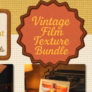 Vintage Film Texture Bundle: Scratches, Dust & Grain Overlays (Digital Download)