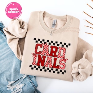 Cardinals PNG | Cardinals Mascot PNG | Cardinals Game Day Png | Checkered Cardinals Png | Coquette Cardinals Png | Cardinals Shirt Design