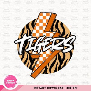 Tigers Mascot PNG | Tigers PNG Sublimation Design | Retro Tigers Shirt Png | Tigers Game Day Png | Tigers Cheer Png