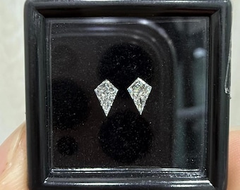 0.29ct Kite Shape Diamond Pair, G VVS-VS, Natural White Diamonds