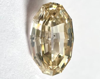 2.19CT Step Cut Oval, Brown SI2, Natural Diamond