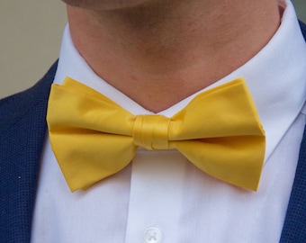Men's Sunshine Yellow Bow Tie