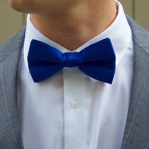 Men's Royal Blue Bow Tie - Etsy