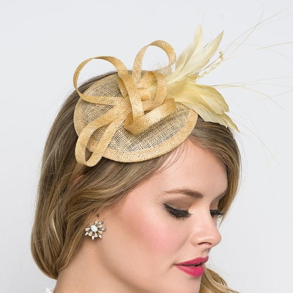 Champagne Fascinator - Etsy