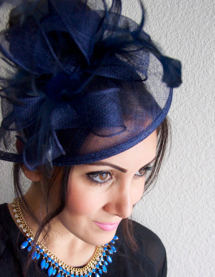 Navy Blue Fascinator -  display picture 1