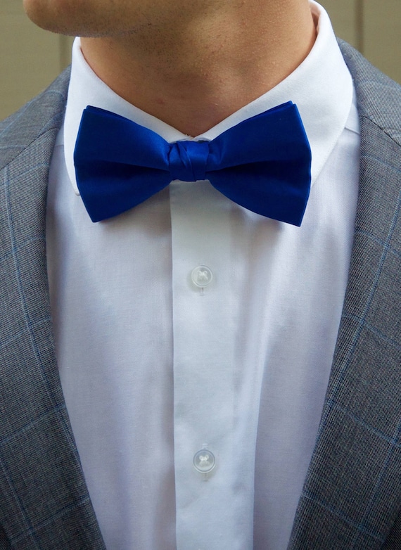 Men's Royal Blue Bow Tie | Etsy