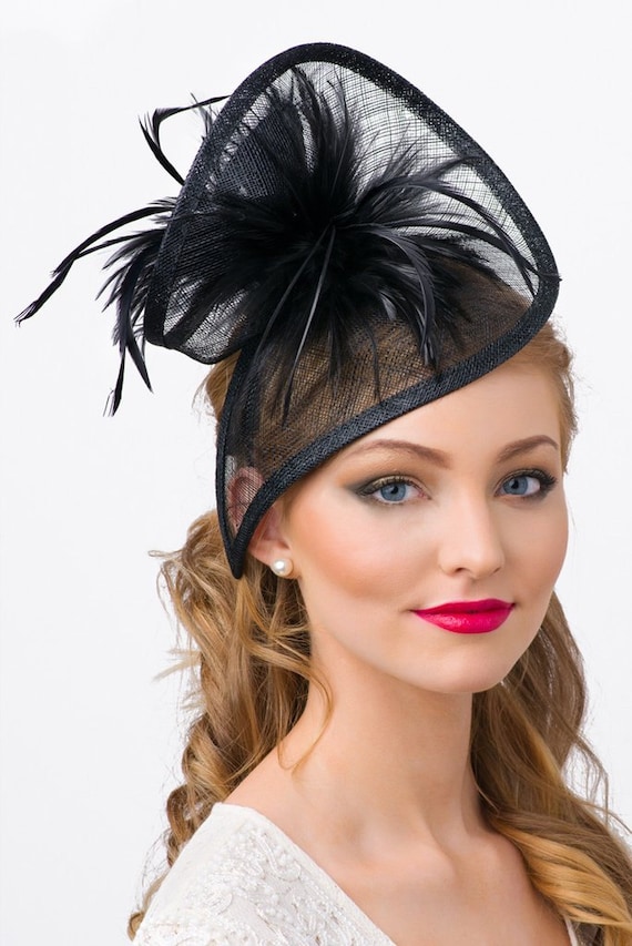Black Twist Mesh Fascinator -  display picture 3