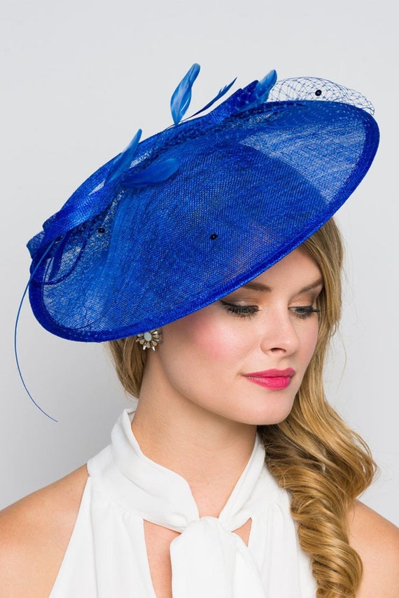 Royal Blue Fascinator Hat - 