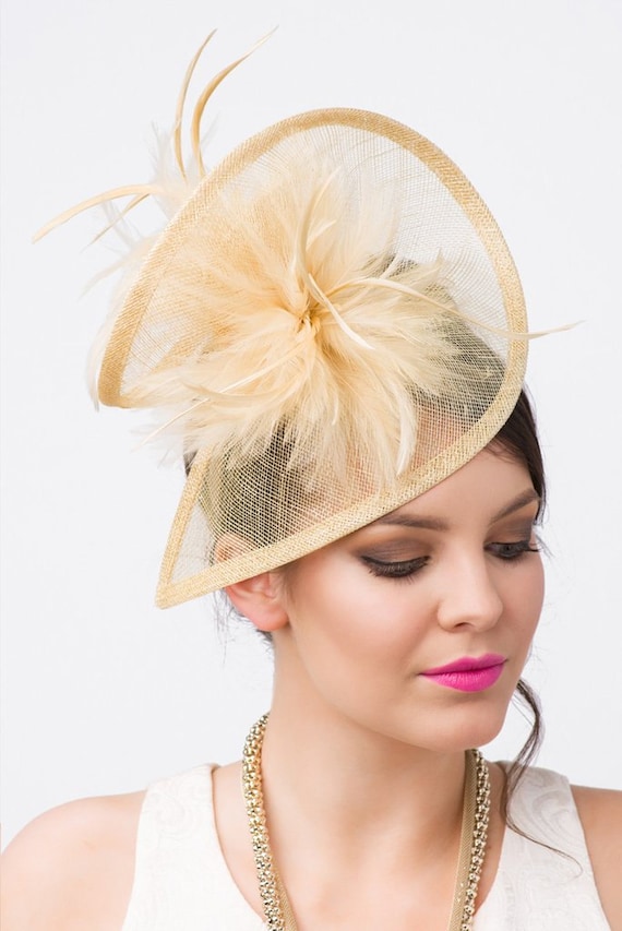 Champagne Gold Fascinator victoria 
