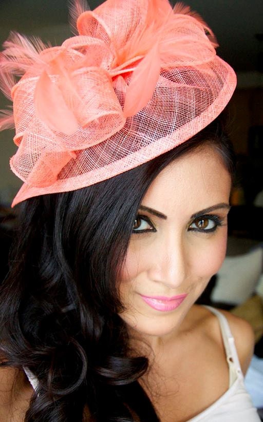 Chic Coral Fascinator Hat il_fullxfull.7799562455_2edp.jpg main image 4