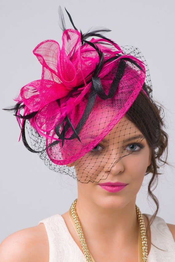 Fuchsia Fascinator - 