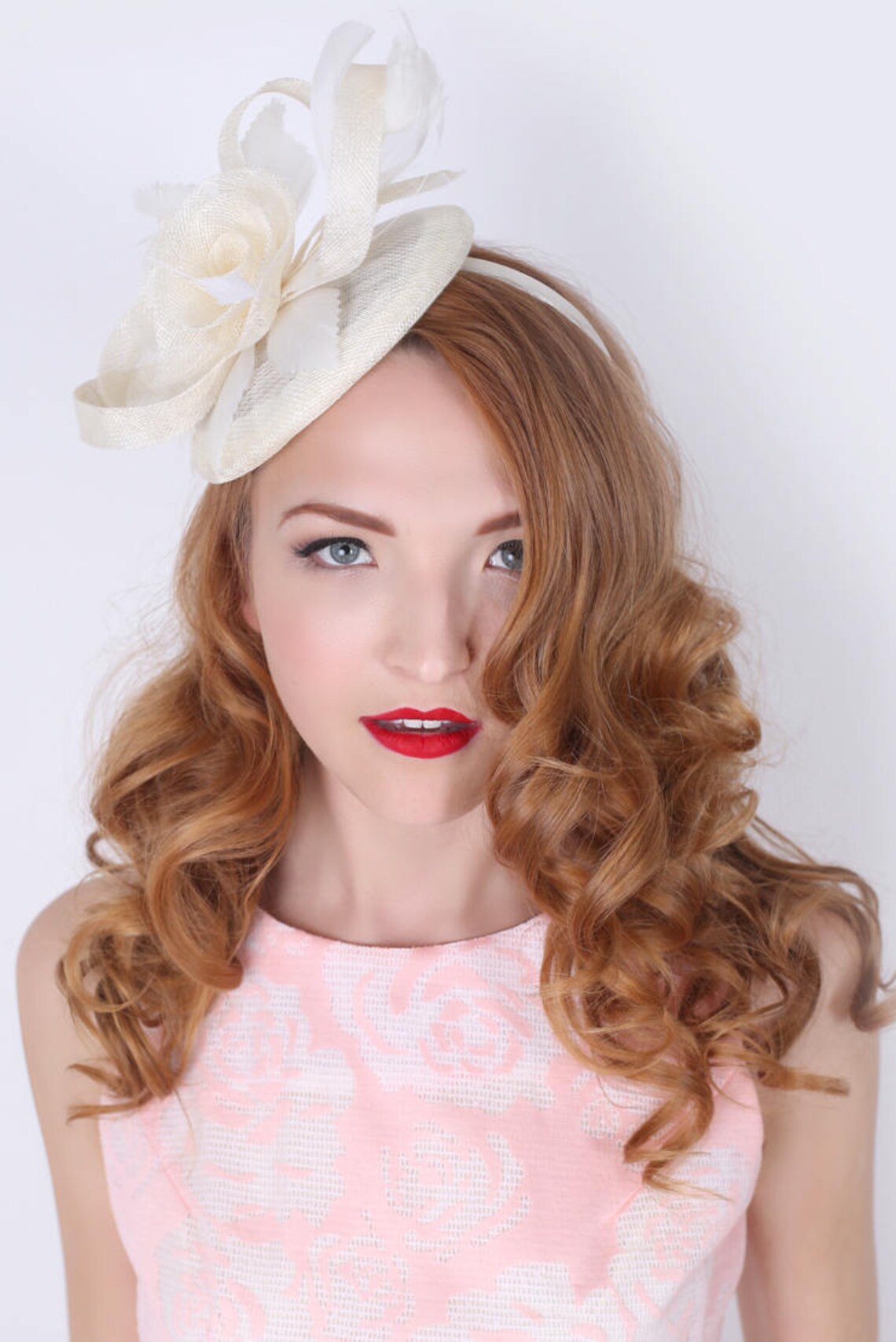 Ivory Fascinator emelia Rose Ivory Fascinator Etsy