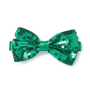 Herren Pailletten-Fliege - Kelly Green