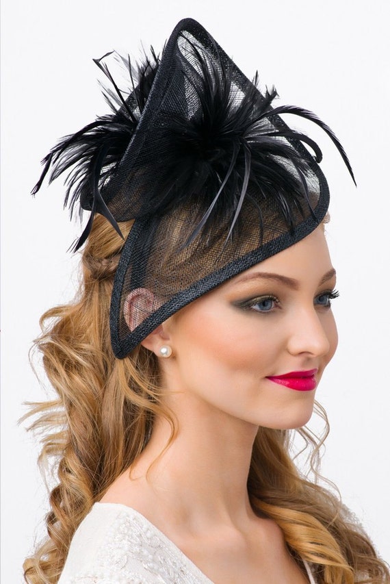 Black Twist Mesh Fascinator -  display picture 1