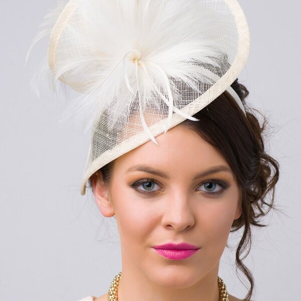 Ivory Wedding Fascinator Etsy