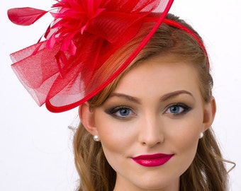 Isla Fascinator - Red