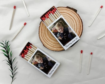 Custom Face Birthday Matchbox, Birthday Party Favor, Baby Picture 30th Birthday Gift, 30th Milestone Birthday Celebration, Photo Match Boxes