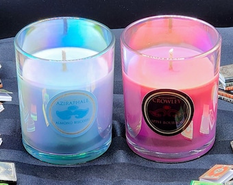 Ineffable Omens 4oz Soy Candle || Almond Biscotti || Apple Bourbon || Nerdy Decor